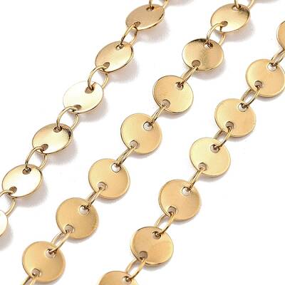 PVD Vacuum Plating 304 Stainless Steel Link Chain