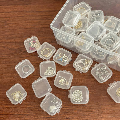 Mini Transparent Plastic Beads Containers