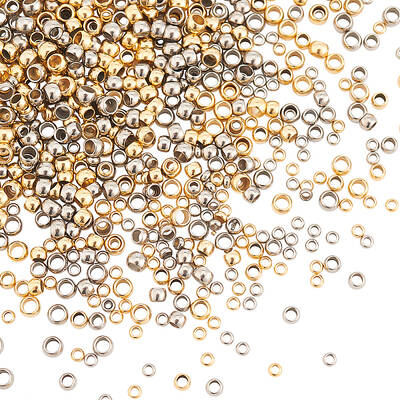 600Pcs 6 Styles 304 Stainless Steel Spacer Beads