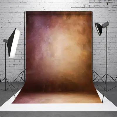 Aperturee Oil Painting Orange Gradient Abstract Photo Backdrop