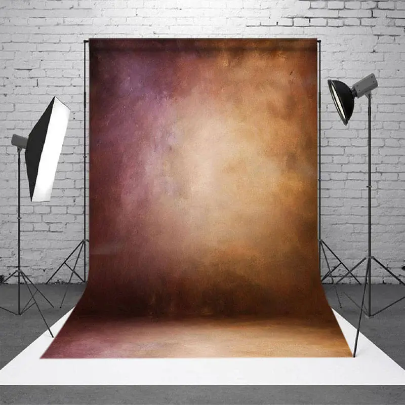 Aperturee Oil Painting Orange Gradient Abstract Photo Backdrop