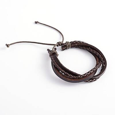 Adjustable Leather Multi-Strand Bracelets