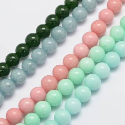 Natural & Dyed Malaysia Jade Bead Strands