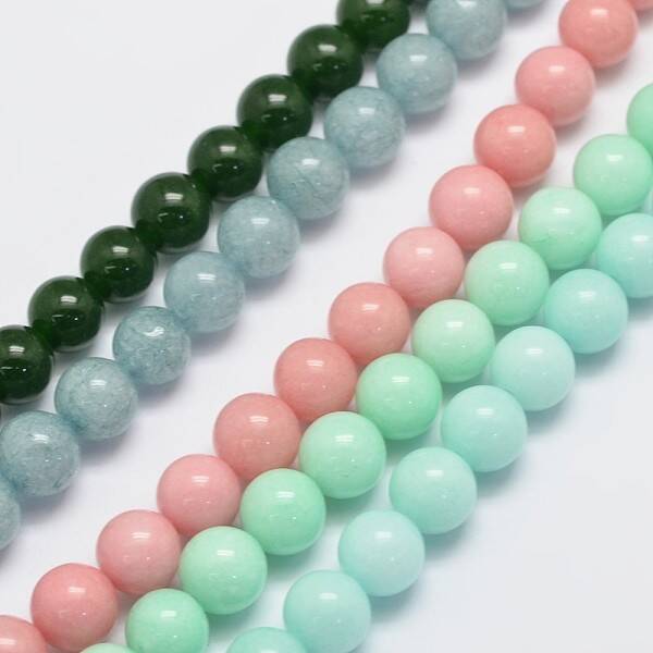 Natural & Dyed Malaysia Jade Bead Strands