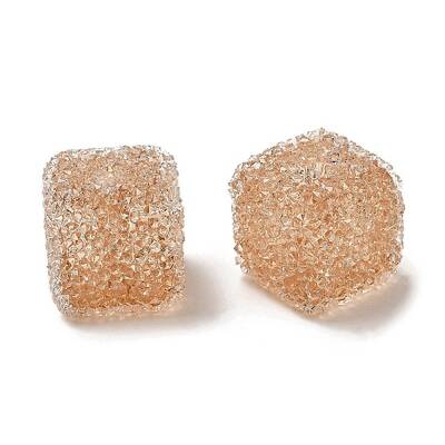 Drusy Cube Resin Rhinestone Beads