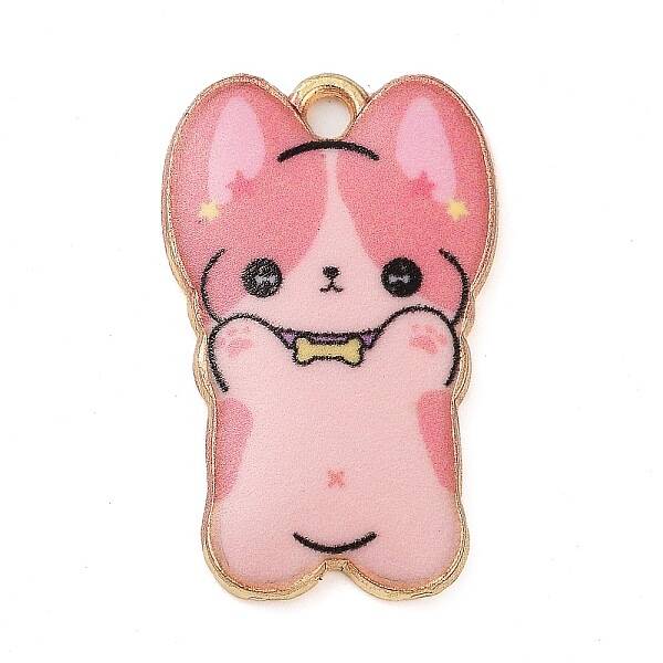 Rack Plating Alloy Enamel Pendants