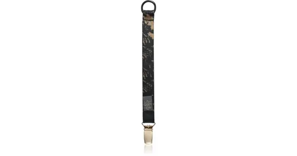 Bjällra Of Sweden Pacifier Clip Pacifier Clip Black Golden 1 Pcs
