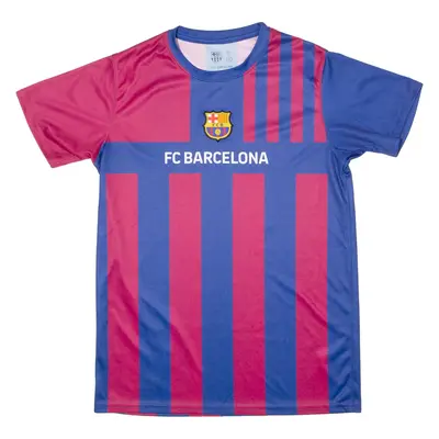 FC BARCELONA Fan Mens Football Shirt Jersey Blue Crew Neck S