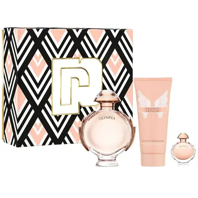 Set Paco Rabanne: Olympea Eau de Parfum da donna 80 ml + Olympea Hydrating Body Lotion 100 ml + Olympea Eau de Parfum da donn...