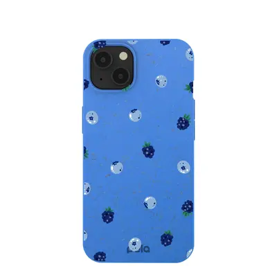 Electric Blue Black and Blue iPhone 13 Case