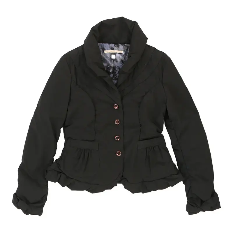 Cavalli Class Jacket - Medium Black Polyester Blend | Size: medium