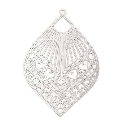 Non-Tarnish 304 Stainless Steel Filigree Big Pendants