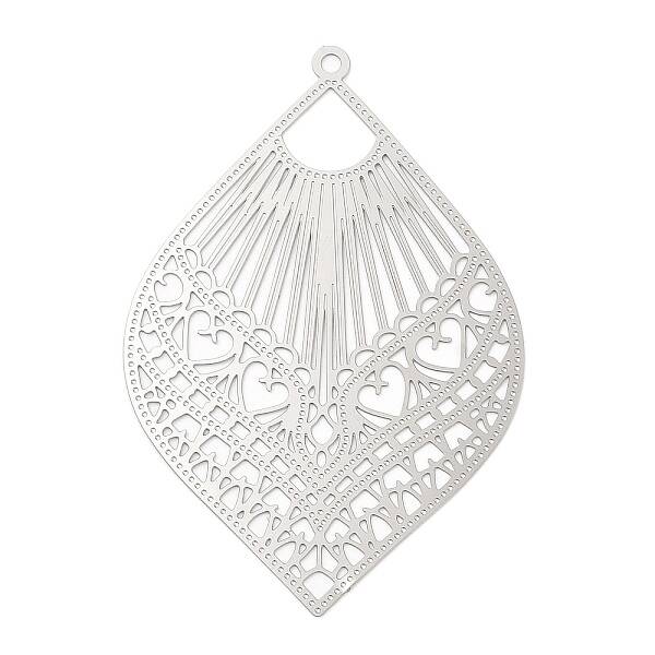 Non-Tarnish 304 Stainless Steel Filigree Big Pendants