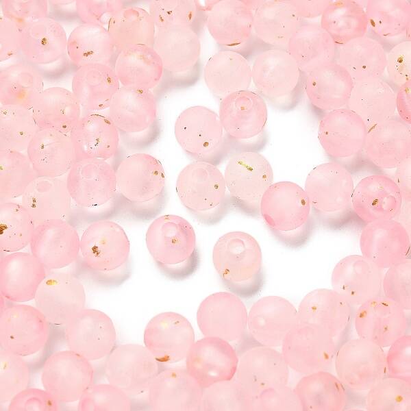 Frosted Transparent Acrylic Beads