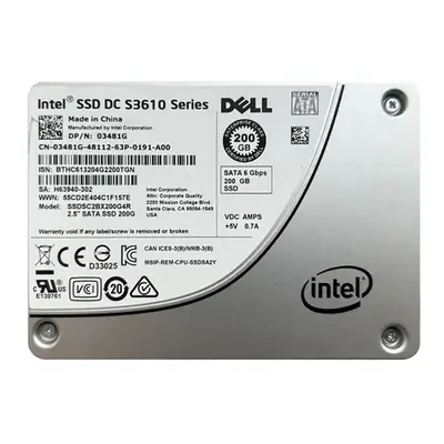 Intel SSDSC2BX200G4R | DC S3610 200GB Multi-Level Cell SATA 6Gb/s 2.5-Inch Solid State Drive