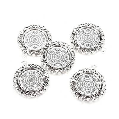Tibetan Style Pendant Cabochon Settings