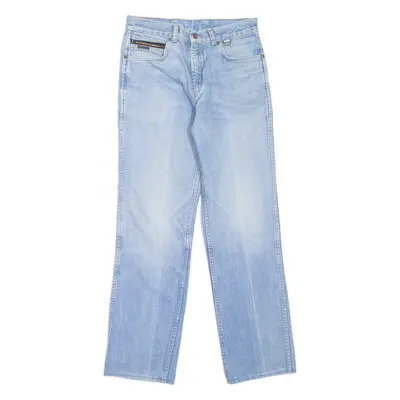 VINCI Mens Jeans Blue Regular Straight Stone Wash W28 L30