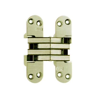 Soss Model 218 Invisible Hinge For 1-3/4 To 2 Thick Wood Or Metal Applications, Satin Brass