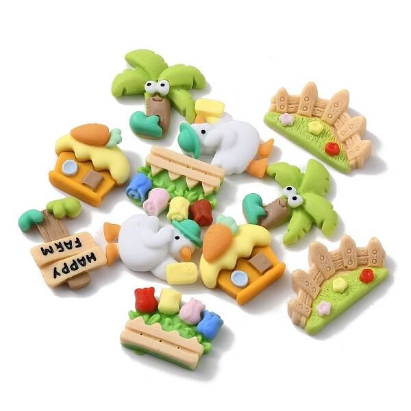 Opaque Resin Decoden Cabochons