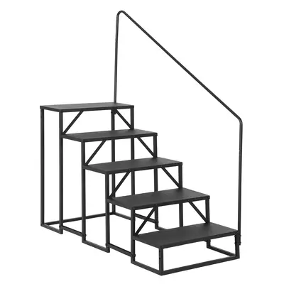 Garvee Heavy Duty Stability & Safety – RV Step Stool with Handrail – 5-Step Carbon Steel Ladder – 660 lbs Capacity – ...