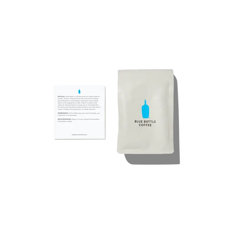 Blue Bottle Coffee Giant Steps - Organic Dark Roast Coffee, Cocoa Depth, Sweet Caramelization, Small Batch Roasting