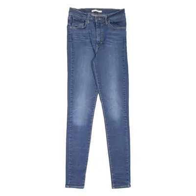 LEVI'S Mile High Womens Jeans Blue Slim Skinny Stone Wash W25 L32