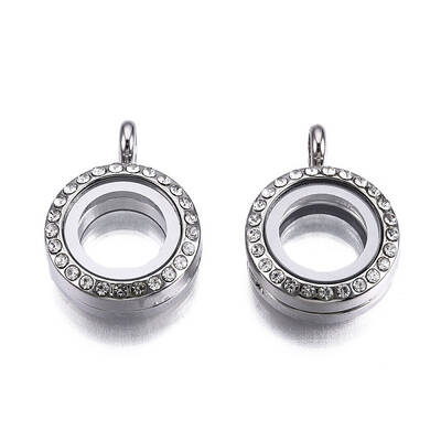 Alloy Magnetic Locket Pendants