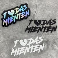 Todas Mienten Car Sticker, Waterproof Vinyl Decal Decoration, Suitable for Motorcycle Side Panel Fuel Tank Scooter Car Bumper...