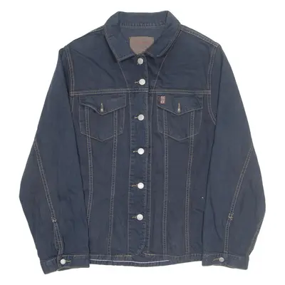 BIG STAR Womens Denim Jacket Blue L
