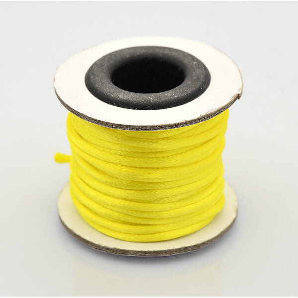 Macrame Rattail Chinese Knot Making Cords Round Nylon Braided String Threads