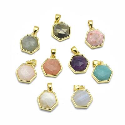 Natural Mixed Stone Pendants
