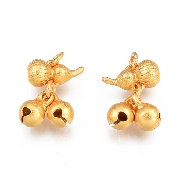Christmas Brass Bell Charms