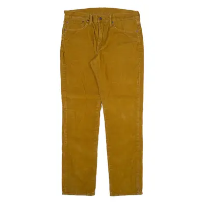 LEVI'S 511 Mens Corduroy Trousers Brown Slim Straight W34 L32