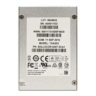 SDLLOCDR-020T-5C SanDisk Optimus Eco 2TB Enterprise Multi-Level Cell SAS 6Gb/s Mixed Use 2.5-Inch Solid State Drive