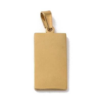PVD Vacuum Plating 304 Stainless Steel Stamping Blank Tag Pendants