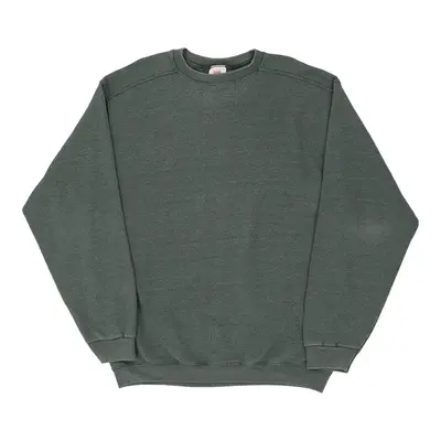 Membar Mark Sweatshirt - Large Green Cotton Blend