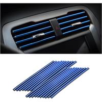 Car Air Conditioner Decoration Strip for Vent Outlet, 20 Pieces Universal Waterproof Bendable Air Vent Outlet Trim Decoration...