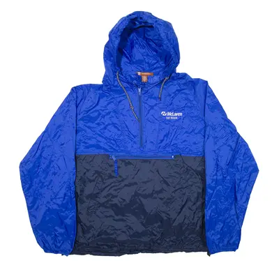 HARRINGTON Anorak Jacket Blue Nylon Mens XL