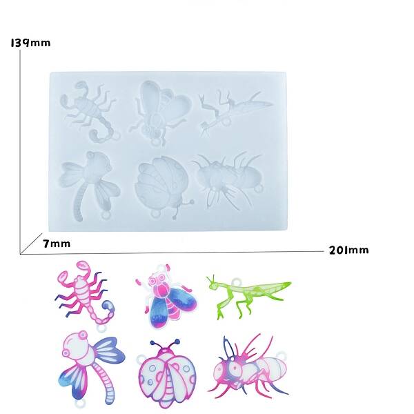 DIY Food Grade Silhouette Silicone Pendants Mold