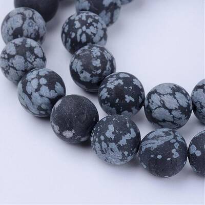 Natural Snowflake Obsidian Beads Strands