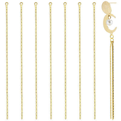 20Pcs Brass Boston Link Chain Tassel Pendants