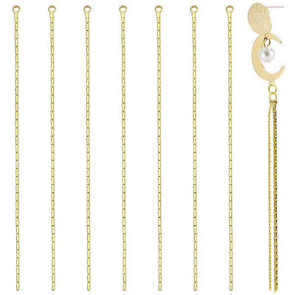 20Pcs Brass Boston Link Chain Tassel Pendants