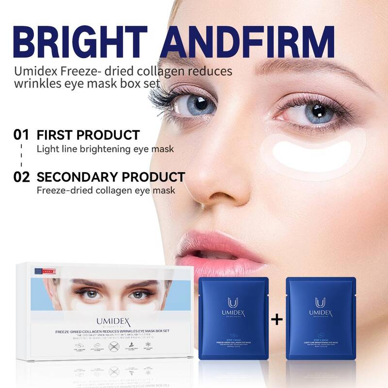 Korean skin care products Freeze-Dried Collagen Reduces Wrinkles Eye Mask box set Patches for Dark Circles, Puffy Eyes,