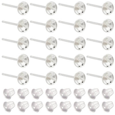 20Pairs 925 Sterling Silver Stud Earring Findings