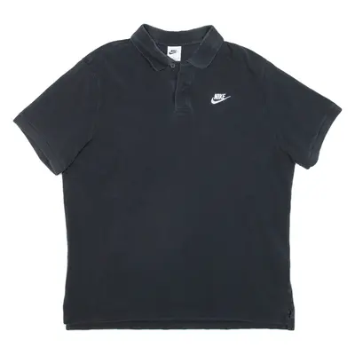 NIKE Mens Polo Shirt Black XL