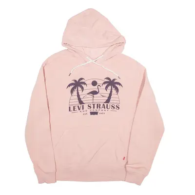 LEVI'S Hoodie Pink Pullover Womens S