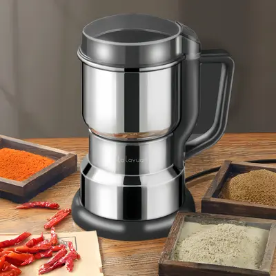 Lalayuan 300W Electric Coffee Bean Grinding Machine, Plug and Play Stainless Steel Electric Coffee Bean Grinding Machine, H...