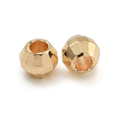 Rack Plated Round Brass Beads