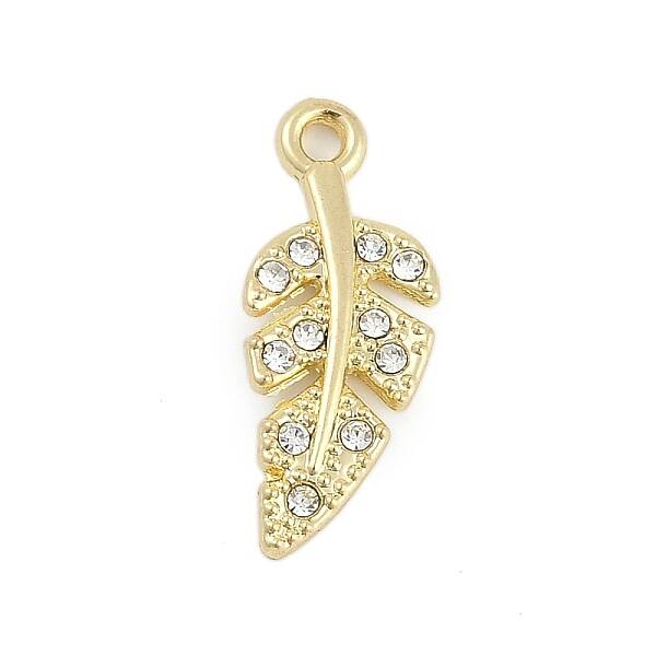 Rack Plating Alloy Micro Pave Rhinestone Pendants