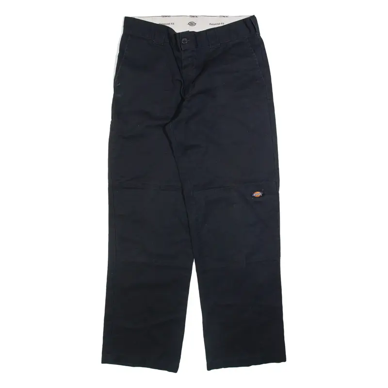 DICKIES Mens Trousers Black Relaxed Straight W32 L32